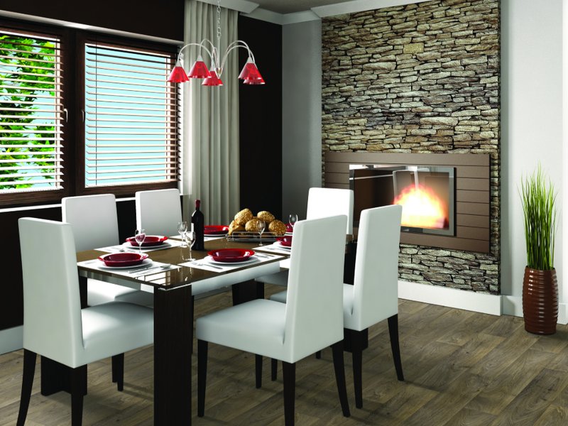 Dining room in a home with VersaTech Vinyl floors
